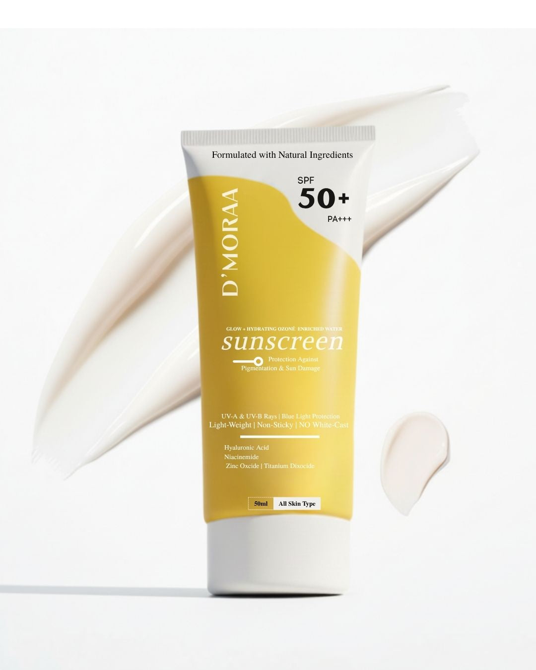Glow++ Hydrating Ozonated Water Sunscreen SPF 50+ PA+++ | All Skin Types - 50g